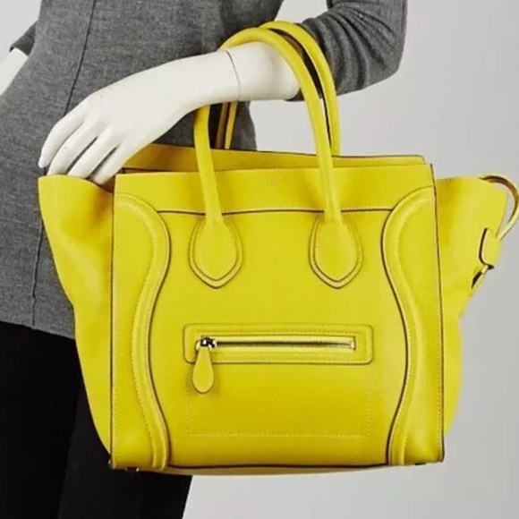 Celine | Mini Luggage Tote Drummed Calfskin Bag - Picture 1 of 13